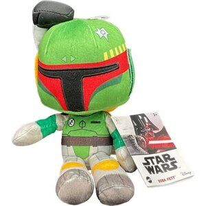 Star Wars Boba Fett Plush Toy By Disney For Ages 3+ Green & Red 10"